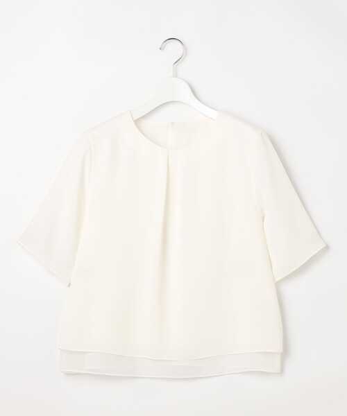 J.PRESS(ジェイプレス)の「ドライシフォン カットソー(Tシャツ/カットソー・レディース・ホワイト系・LARGE/MEDIUM)」の4枚目の写真