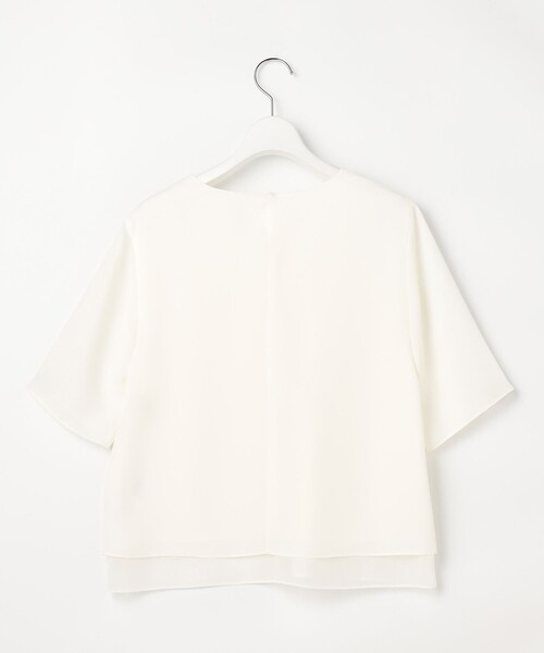 J.PRESS(ジェイプレス)の「ドライシフォン カットソー(Tシャツ/カットソー・レディース・ホワイト系・LARGE/MEDIUM)」の5枚目の写真
