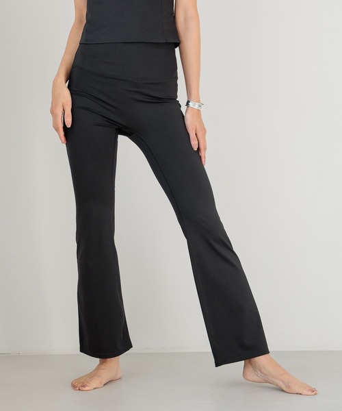 HEREIAM（ヘレイアム）の「【HEREIAM】コンフォートフレアLEG（レギンス/スパッツ・レディース・ブルー系その他/ブラウン系/ブラック・LARGE/MEDIUM/SMALL）」の2枚目の写真