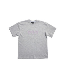 999HUMANITY（999ヒューマニティ）の「EVDロゴハーフTシャツ（メランジグレー）（Tシャツ/カットソー）」