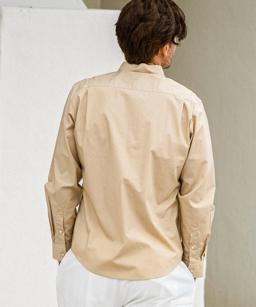 AKM Contemporary(エイケイエムコンテンポラリー)の「【WEB・直営店限定】AKM Contemporary(エイケイエムコンテンポラリー)バンドカラー長袖シャツ(シャツ/ブラウス・メンズ・ベージュ/ネイビー/ホワイト/ブラック・XL/L/M/S)」の12枚目の写真