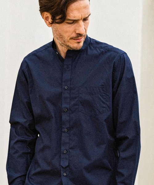 AKM Contemporary(エイケイエムコンテンポラリー)の「【WEB・直営店限定】AKM Contemporary(エイケイエムコンテンポラリー)バンドカラー長袖シャツ(シャツ/ブラウス・メンズ・ベージュ/ネイビー/ホワイト/ブラック・XL/L/M/S)」の19枚目の写真