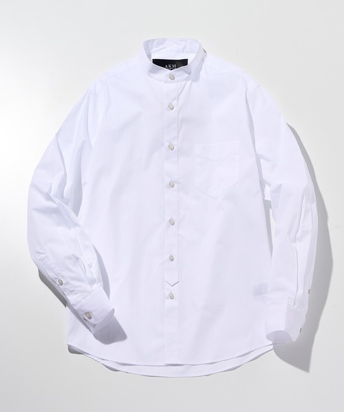 AKM Contemporary(エイケイエムコンテンポラリー)の「【WEB・直営店限定】AKM Contemporary(エイケイエムコンテンポラリー)バンドカラー長袖シャツ(シャツ/ブラウス・メンズ・ベージュ/ネイビー/ホワイト/ブラック・XL/L/M/S)」の21枚目の写真