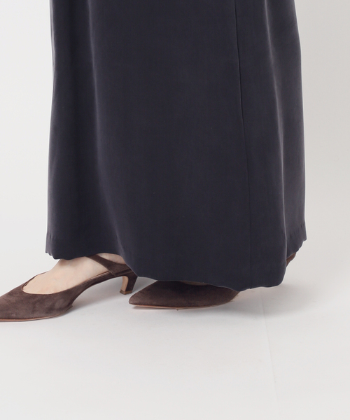 Noble（ノーブル）の「ELENI/エルニ キュプラサテンリーンワンピース（ワンピース・レディース・ブラック/ホワイト・36/38）」の14枚目の写真