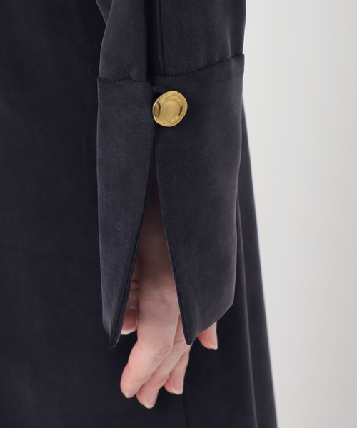 Noble（ノーブル）の「ELENI/エルニ キュプラサテンリーンワンピース（ワンピース・レディース・ブラック/ホワイト・36/38）」の16枚目の写真