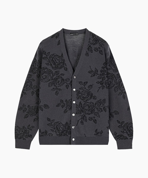 LAD MUSICIAN（ラッドミュージシャン）の「HAND-DRAWN FLOWER CARDIGAN（カーディガン/ボレロ・メンズ・ブルー系/ブラック/グレー系・FREE）」の2枚目の写真