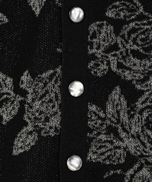 LAD MUSICIAN（ラッドミュージシャン）の「HAND-DRAWN FLOWER CARDIGAN（カーディガン/ボレロ・メンズ・ブルー系/ブラック/グレー系・FREE）」の13枚目の写真