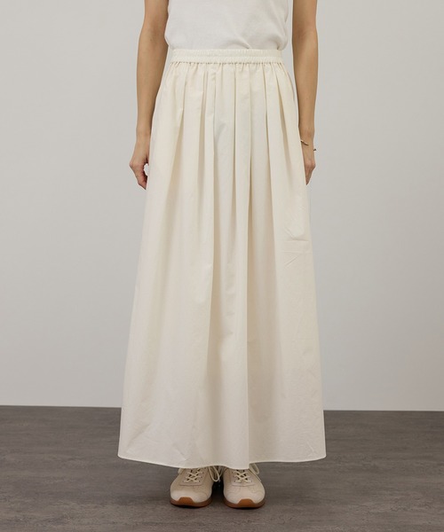 SALON adam et rope'(サロン アダム エ ロペ)の「コーティングギャザータックスカート / セットアップ対応(スカート・レディース・ホワイト/ブルー系その他2・FREE)」の7枚目の写真