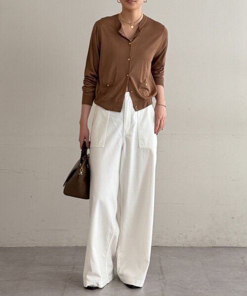 LOUNGEDRESS（ラウンジドレス）の「ベイカーデニムパンツ（デニムパンツ・レディース・オフホワイト/ブルー・MEDIUM/SMALL）」の3枚目の写真