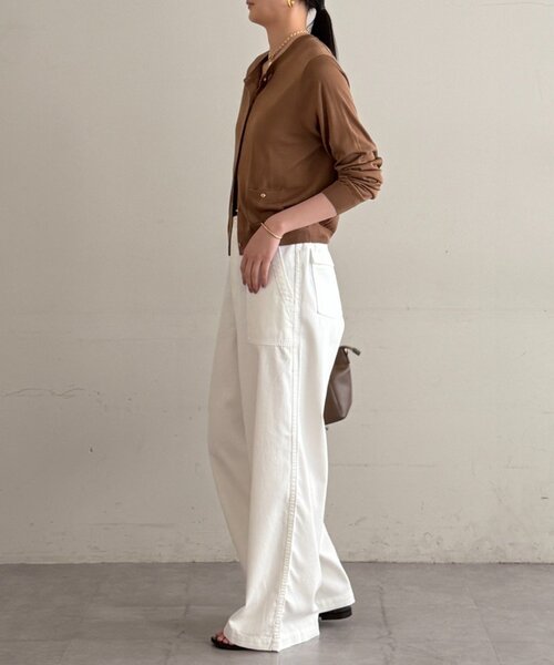 LOUNGEDRESS（ラウンジドレス）の「ベイカーデニムパンツ（デニムパンツ・レディース・オフホワイト/ブルー・MEDIUM/SMALL）」の5枚目の写真