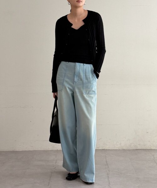 LOUNGEDRESS（ラウンジドレス）の「ベイカーデニムパンツ（デニムパンツ・レディース・オフホワイト/ブルー・MEDIUM/SMALL）」の22枚目の写真