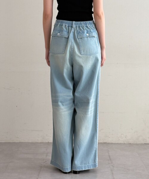 LOUNGEDRESS（ラウンジドレス）の「ベイカーデニムパンツ（デニムパンツ・レディース・オフホワイト/ブルー・MEDIUM/SMALL）」の9枚目の写真