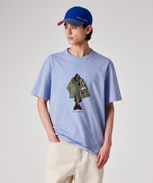 Paul Smith Loves Barbour "Fishing Jacket" Tシャツ / 163707 MTS1612