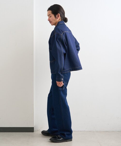 Kastane（カスタネ）の「【一部店舗限定/ユニセックス/S.Mサイズ展開/セットアップ対応】BM 生デニムジャケット（デニムジャケット・レディース・ブルー・MEDIUM/SMALL）」の7枚目の写真