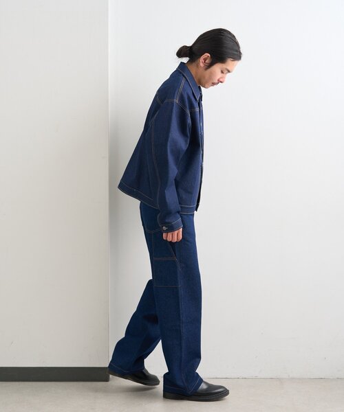 Kastane（カスタネ）の「【一部店舗限定/ユニセックス/S.Mサイズ展開/セットアップ対応】BM 生デニムジャケット（デニムジャケット・レディース・ブルー・MEDIUM/SMALL）」の8枚目の写真