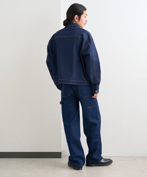 Kastane（カスタネ）の「【一部店舗限定/ユニセックス/S.Mサイズ展開/セットアップ対応】BM 生デニムジャケット（デニムジャケット・レディース・ブルー・MEDIUM/SMALL）」の9枚目の写真