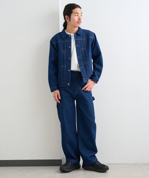Kastane（カスタネ）の「【一部店舗限定/ユニセックス/S.Mサイズ展開/セットアップ対応】BM 生デニムジャケット（デニムジャケット・レディース・ブルー・MEDIUM/SMALL）」の15枚目の写真
