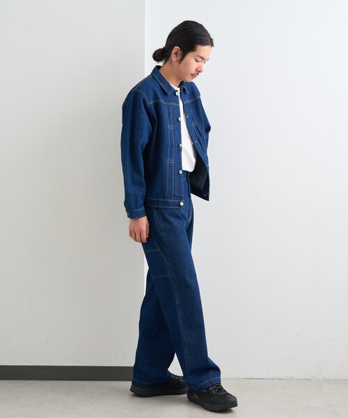 Kastane（カスタネ）の「【一部店舗限定/ユニセックス/S.Mサイズ展開/セットアップ対応】BM 生デニムジャケット（デニムジャケット・レディース・ブルー・MEDIUM/SMALL）」の16枚目の写真