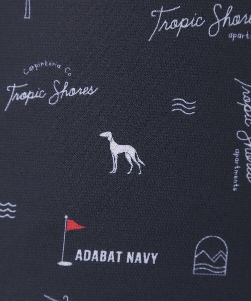 adabat（アダバット）の「【ADABAT NAVY】ロゴサマープリント半袖ポロシャツ（Tシャツ/カットソー・レディース・ネイビー系/ホワイト系1/ブルー系5・42/40/38/36）」の15枚目の写真