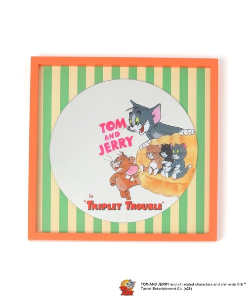 niko and...（ニコアンド）の「【トムとジェリー】コラボインテリアミラー（ミラー・レディース・オレンジ・0）」の2枚目の写真