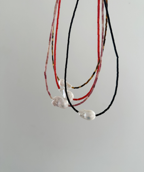 FRAMeWORK（フレームワーク）の「PREEK/プリーク Baroque pearl stone line choker ネックレス（ネックレス・レディース・ブラック/バーガンディー/レッド系その他/ブラウン・FREE）」の15枚目の写真