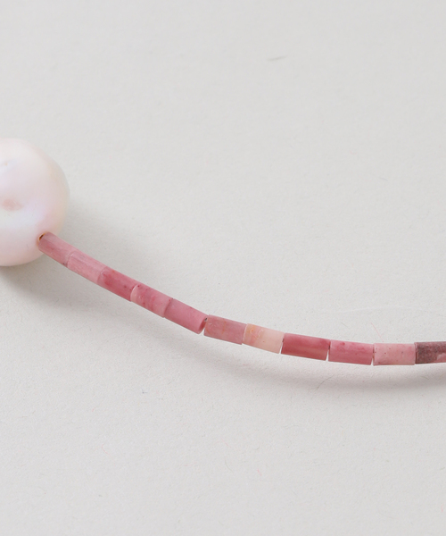 FRAMeWORK(フレームワーク)の「PREEK/プリーク Baroque pearl stone line choker ネックレス(ネックレス・レディース・ブラック/バーガンディー/レッド系その他/ブラウン・FREE)」の10枚目の写真