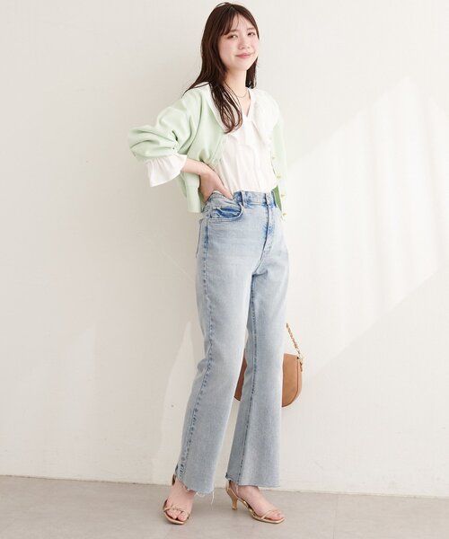 natural couture（ナチュラルクチュール）の「フリルカラーブラウス（シャツ/ブラウス・レディース・ブルー系その他/ブラック系その他/オフホワイト・FREE）」の19枚目の写真