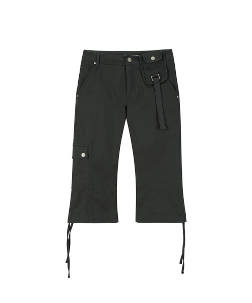 41PRAY（サイルプレイ）の「Waist Pocket Capri Pants / Charcoal（その他パンツ・レディース・チャコールグレー・2/1）」の3枚目の写真