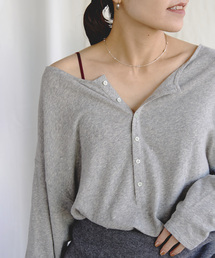 EMILY WEEK | 《追加》Foggyコットン2WAYプルオーバー(Tシャツ/カットソー)