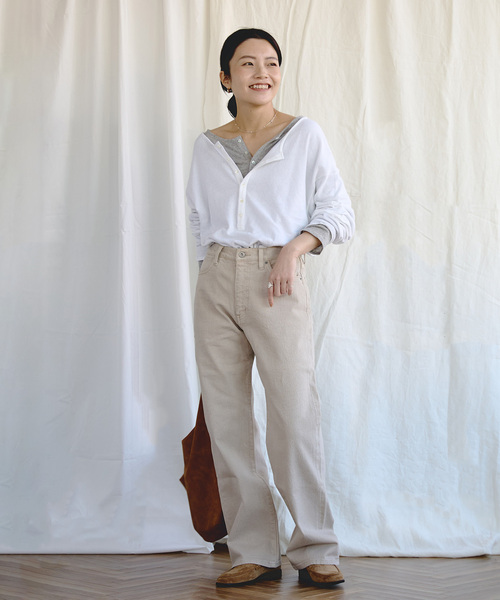 EMILY WEEK(エミリーウィーク)の「《追加》Foggyコットン2WAYプルオーバー(Tシャツ/カットソー・レディース・グレー/ホワイト/ピンク・FREE)」の8枚目の写真