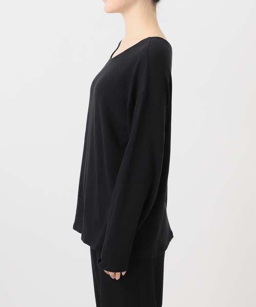 EMILY WEEK(エミリーウィーク)の「《追加》Foggyコットン2WAYプルオーバー(Tシャツ/カットソー・レディース・グレー/ホワイト・FREE)」の11枚目の写真