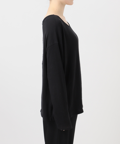 EMILY WEEK(エミリーウィーク)の「《追加》Foggyコットン2WAYプルオーバー(Tシャツ/カットソー・レディース・グレー/ホワイト・FREE)」の13枚目の写真