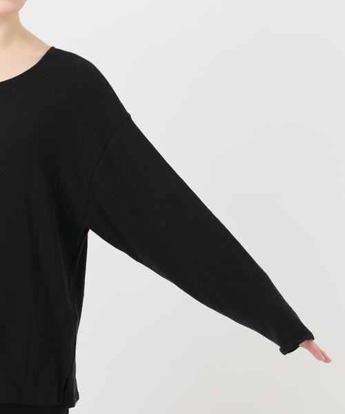 EMILY WEEK(エミリーウィーク)の「《追加》Foggyコットン2WAYプルオーバー(Tシャツ/カットソー・レディース・グレー/ホワイト・FREE)」の14枚目の写真