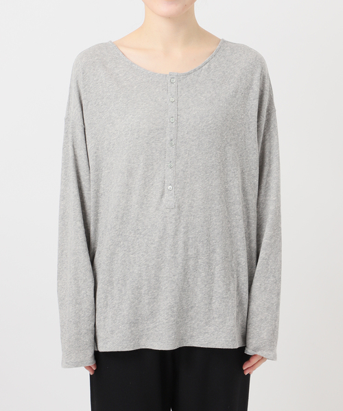 EMILY WEEK(エミリーウィーク)の「《追加》Foggyコットン2WAYプルオーバー(Tシャツ/カットソー・レディース・グレー/ホワイト・FREE)」の16枚目の写真