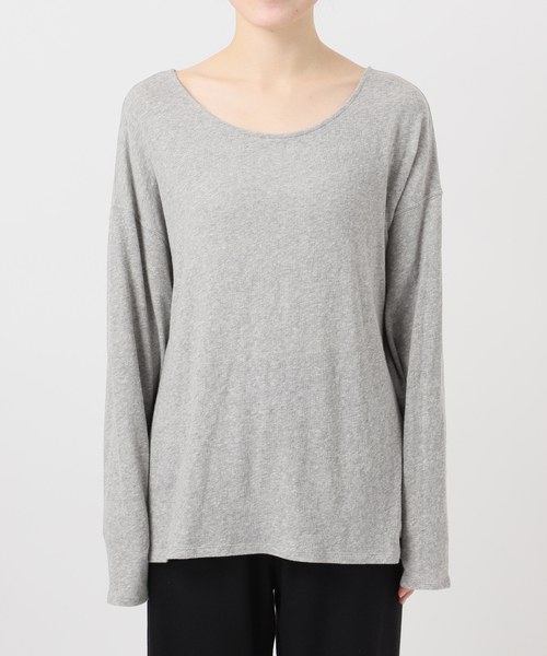 EMILY WEEK(エミリーウィーク)の「《追加》Foggyコットン2WAYプルオーバー(Tシャツ/カットソー・レディース・グレー/ホワイト・FREE)」の17枚目の写真