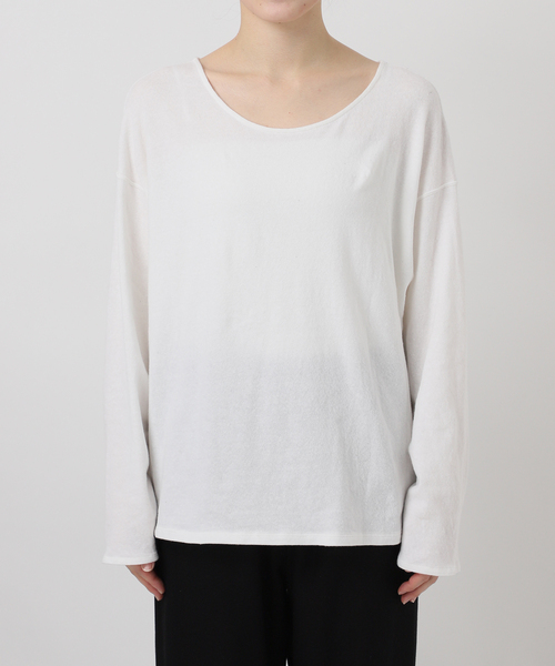 EMILY WEEK(エミリーウィーク)の「《追加》Foggyコットン2WAYプルオーバー(Tシャツ/カットソー・レディース・グレー/ホワイト・FREE)」の21枚目の写真