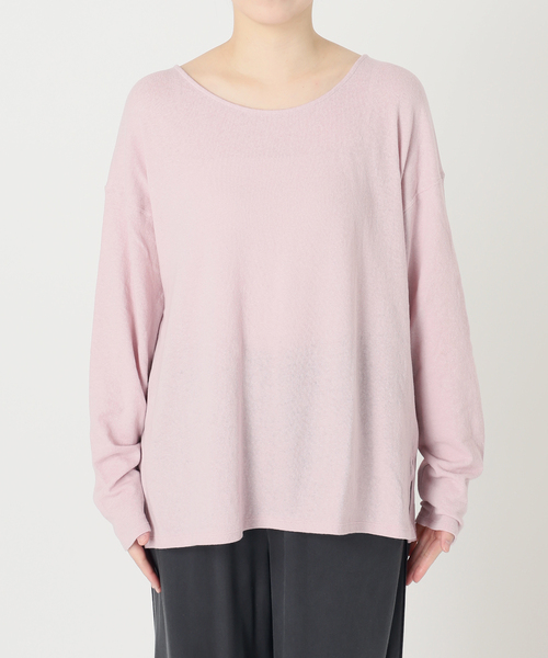 EMILY WEEK(エミリーウィーク)の「《追加》Foggyコットン2WAYプルオーバー(Tシャツ/カットソー・レディース・グレー/ホワイト/ピンク・FREE)」の17枚目の写真