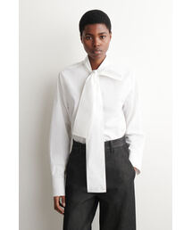 ボウディテールコットンブラウス