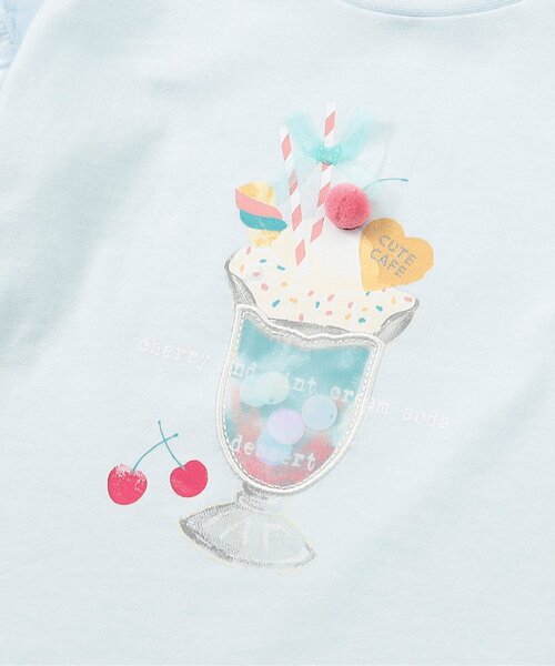 apres les cours(アプレレクール)の「スイーツモチーフTシャツ(Tシャツ/カットソー・キッズ・オレンジ/ピンク/サックスブルー/オフホワイト・80/90/100/110/120/130/140)」の21枚目の写真