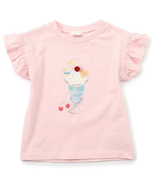 apres les cours(アプレレクール)の「スイーツモチーフTシャツ(Tシャツ/カットソー・キッズ・オレンジ/ピンク/サックスブルー/オフホワイト・80/90/100/110/120/130/140)」の19枚目の写真