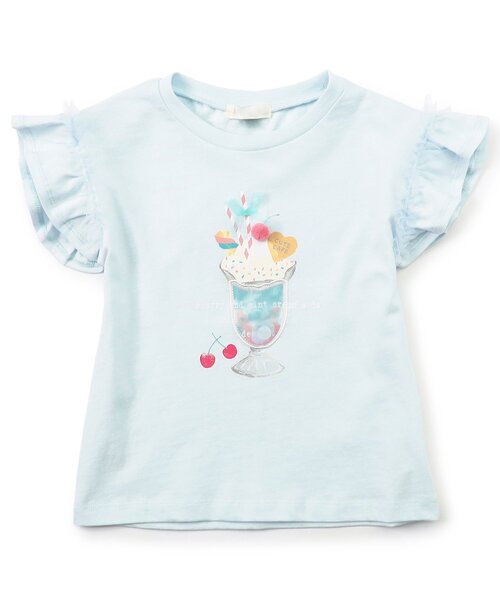 apres les cours(アプレレクール)の「スイーツモチーフTシャツ(Tシャツ/カットソー・キッズ・オレンジ/ピンク/サックスブルー/オフホワイト・80/90/100/110/120/130/140)」の18枚目の写真