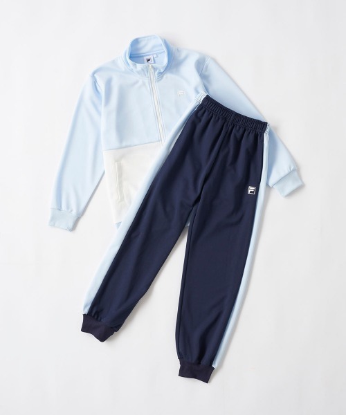 FILA JAPAN OPEN ストライプジャージ M FILA:フィラ】キッズジャージ上下セット 通学 林間学校 ダンス