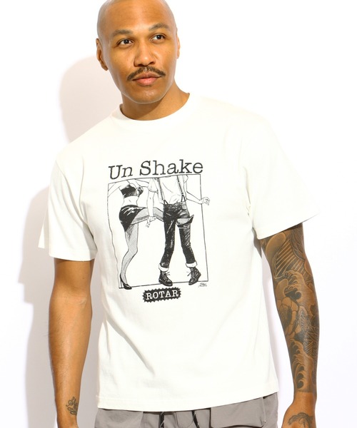 ROTAR(ローター)の「Un Shake Tee(Tシャツ/カットソー・メンズ・ホワイト系その他/オレンジ系その他/スミクロ・SMALL/MEDIUM/LARGE/X-LARGE)」の1枚目の写真