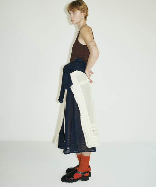 JOURNAL STANDARD（ジャーナルスタンダード）の「別注【MIKA KASAI】Lace Skirt（スカート・レディース・ホワイト・FREE）」の2枚目の写真