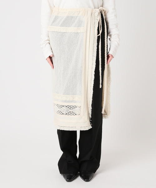 JOURNAL STANDARD（ジャーナルスタンダード）の「別注【MIKA KASAI】Lace Skirt（スカート・レディース・ホワイト・FREE）」の3枚目の写真