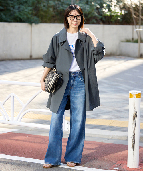 SLOBE IENA（スローブイエナ）の「NHE ロングハンドルカゴバッグ S26004NGANGNG HA（かごバッグ・レディース・ブラック/ブラック系その他・FREE）」の8枚目の写真