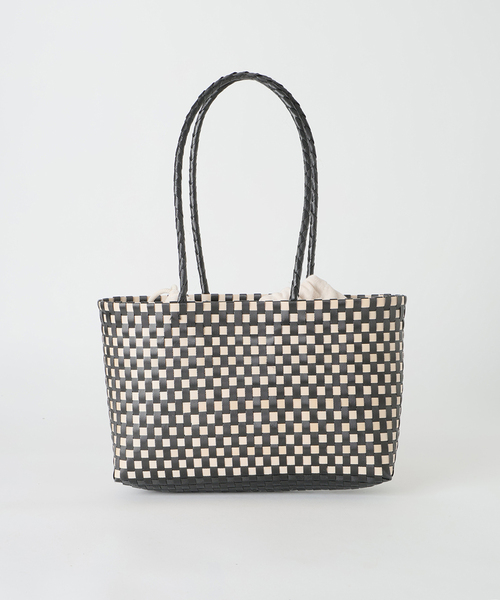 SLOBE IENA（スローブイエナ）の「NHE ロングハンドルカゴバッグ S26004NGANGNG HA（かごバッグ・レディース・ブラック/ブラック系その他・FREE）」の12枚目の写真