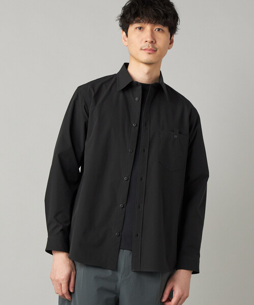 COMME CA MEN(コムサメン)の「【撥水】【COMME CA MEN BLACK】〔TEXBRID〕レギュラーシャツ(シャツ/ブラウス・メンズ・ブラック・M/L)」の6枚目の写真