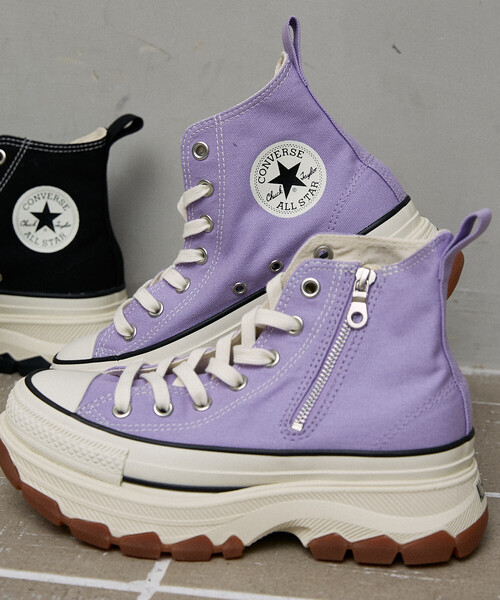 CONVERSE(コンバース)の「CONVERSE/コンバース ALL STAR TREKWAVE Z HI 限定展開(スニーカー・レディース・ブラック/パープル・24.0cm/23.0cm/25.0cm)」の3枚目の写真