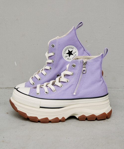 CONVERSE(コンバース)の「CONVERSE/コンバース ALL STAR TREKWAVE Z HI 限定展開(スニーカー・レディース・ブラック/パープル・24.0cm/23.0cm/25.0cm)」の4枚目の写真